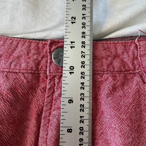 KOLBY‎ Men's Red Chino Casual Walking Shorts 100% Cotton Size 33 Vacation Resort - Picture 9 of 13